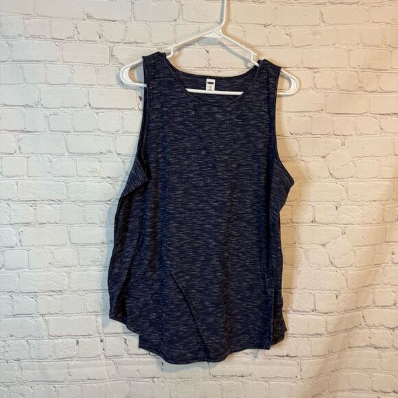 Old Navy Heathered Blue Tank Top Luxe - Picture 1 of 4